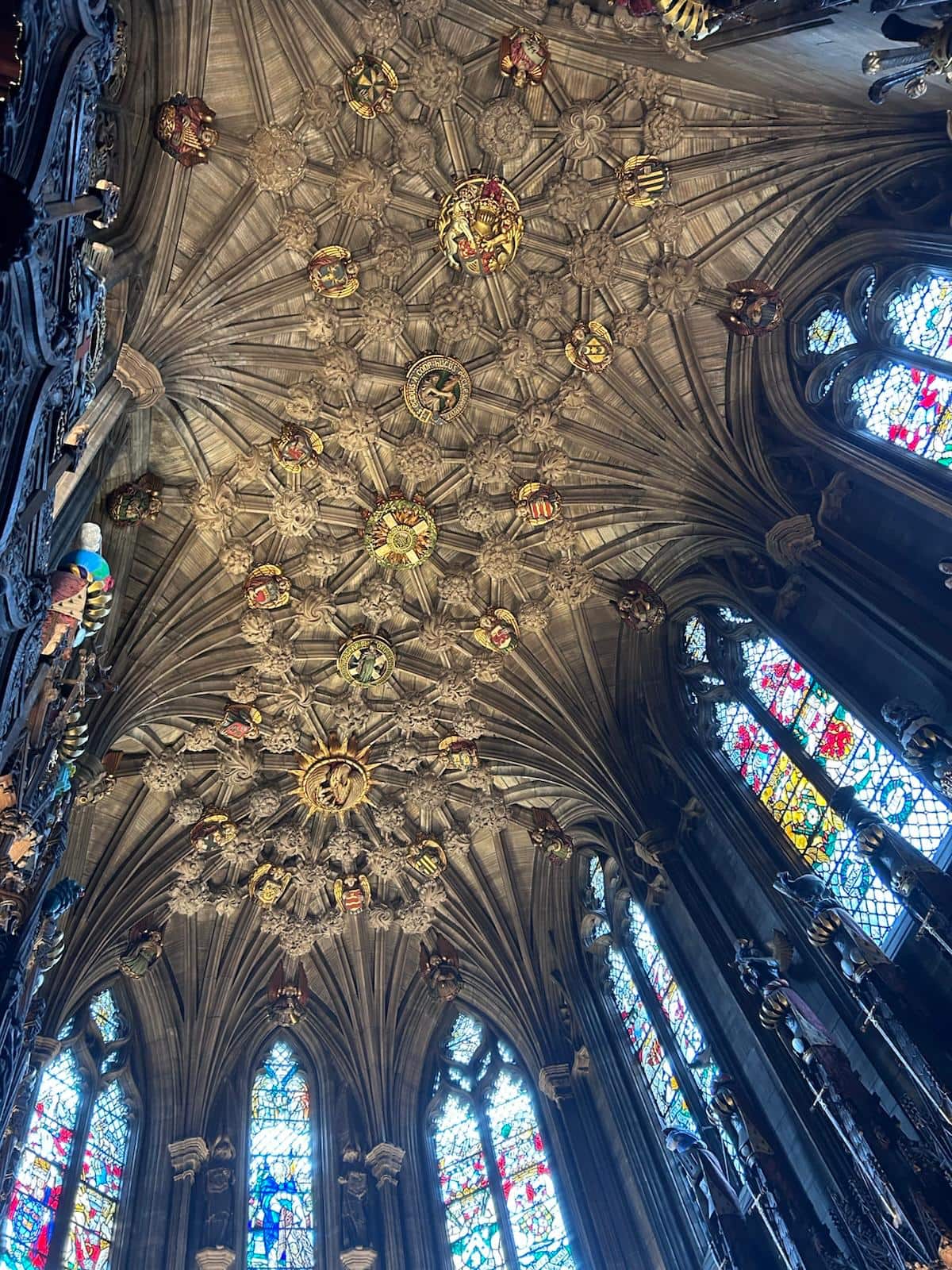 Photo of St Giles' Cathedral in Edinburgh, Scotland. Foto da Catedral de St. Giles em Edimburgo, Escócia.