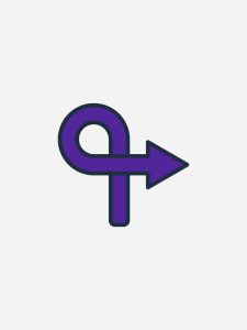 Image of a purple arrow, indicating a shift.