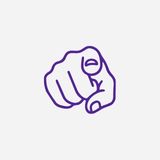 Illustration of a hand, point a finger to you, my dear reader.